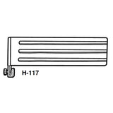 Fence SS 3" Tall For Hobart Series 2000 Slicers OEM # 295117
