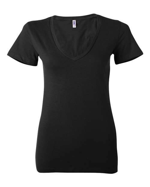 Bella + Canvas Women's Jersey Deep V-Neck Tee