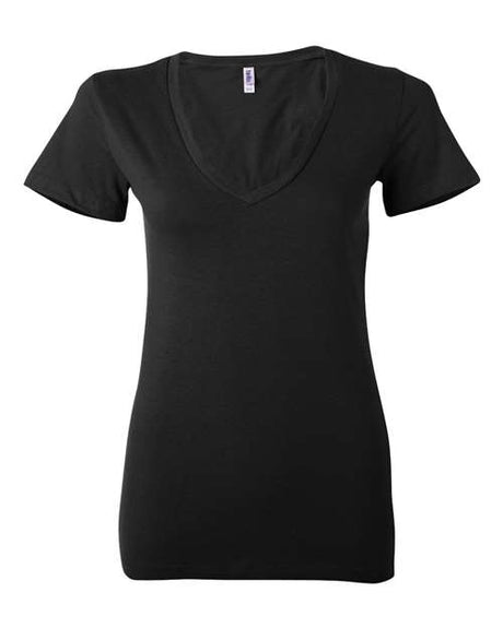 Bella + Canvas Women's Jersey Deep V-Neck Tee