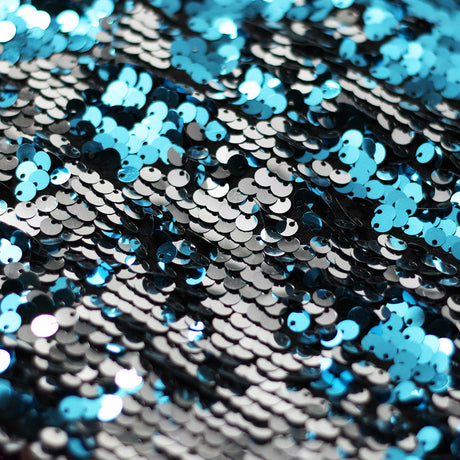 Bojangles Sequins Poly Spandex Fabric - Multiple Colors, Reversible Round Sequins, 50-52" Width (1 Yard)