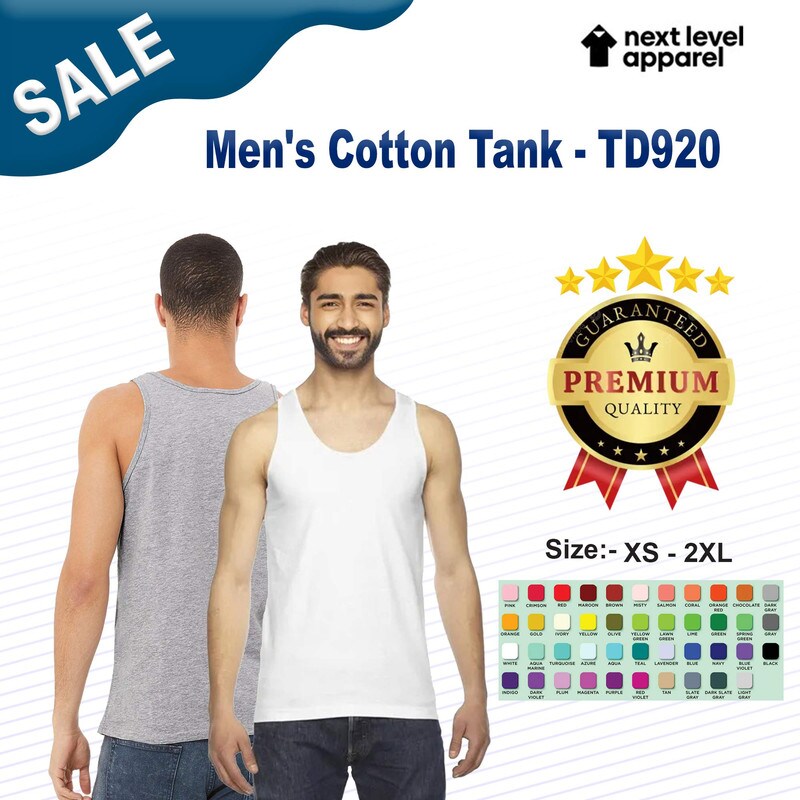 Next Level® Men's Cotton Sleeveless Tank Top