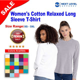 Next Level® Women's Cotton Relaxed Crewneck Long Sleeve T-Shirt