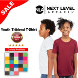Next Level® Youth Triblend Crewneck Short Sleeve T-Shirt
