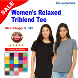 BELLA + CANVAS® Women’s Relaxed Triblend Short Sleeve Crewneck Tee