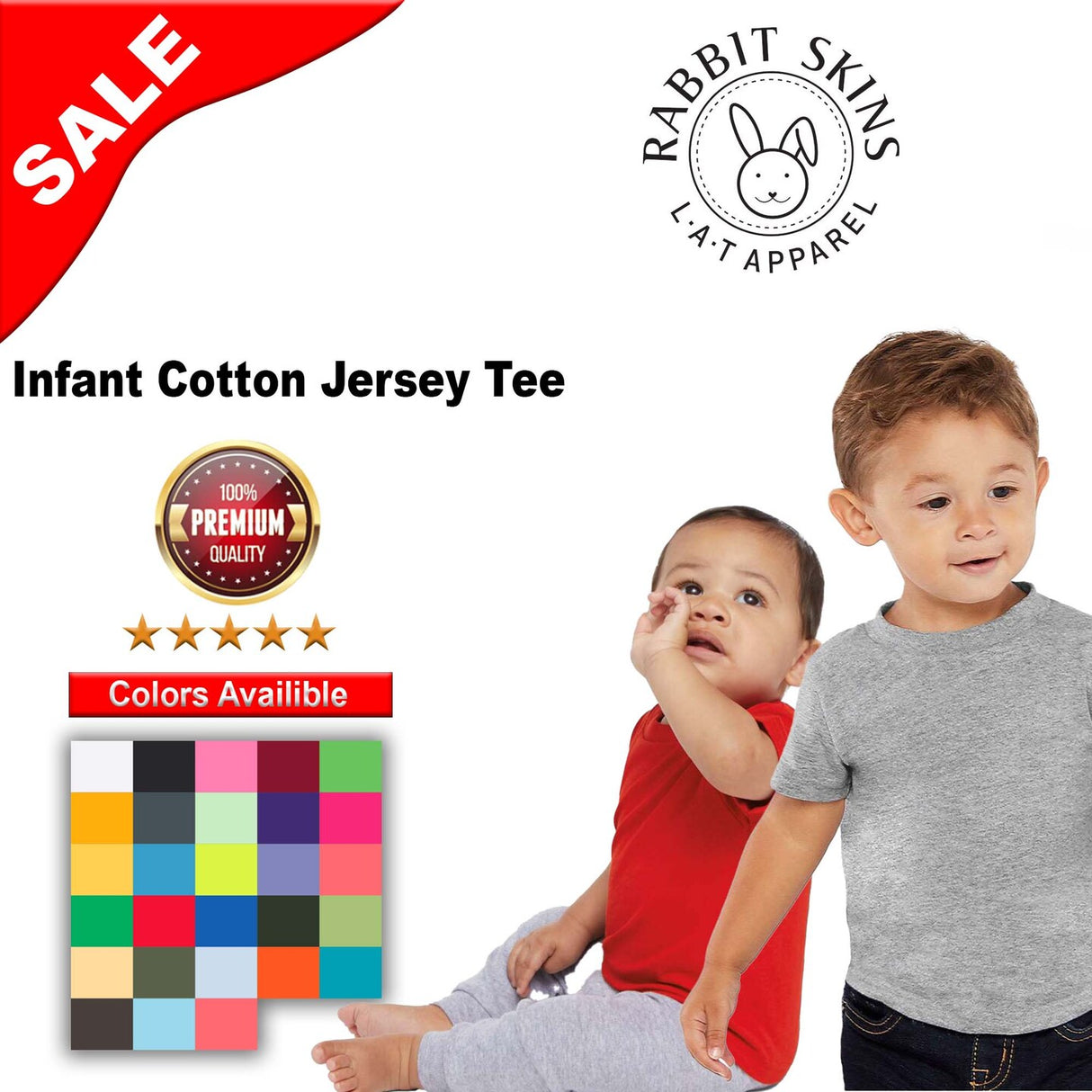 RADYAN® Infant Classic Cotton Jersey Tee