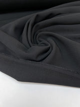 Black Wool Blend Suit Fabric