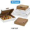 Reliable White Pizza Boxes 8" x 8" x 1.625"
