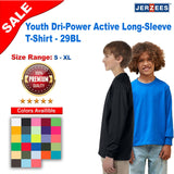 JERZEES® Youth Dri-Power Active Long-Sleeve T-Shirt