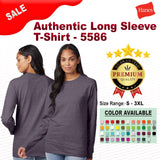 Hanes® Authentic Crewneck Long Sleeve T-Shirt