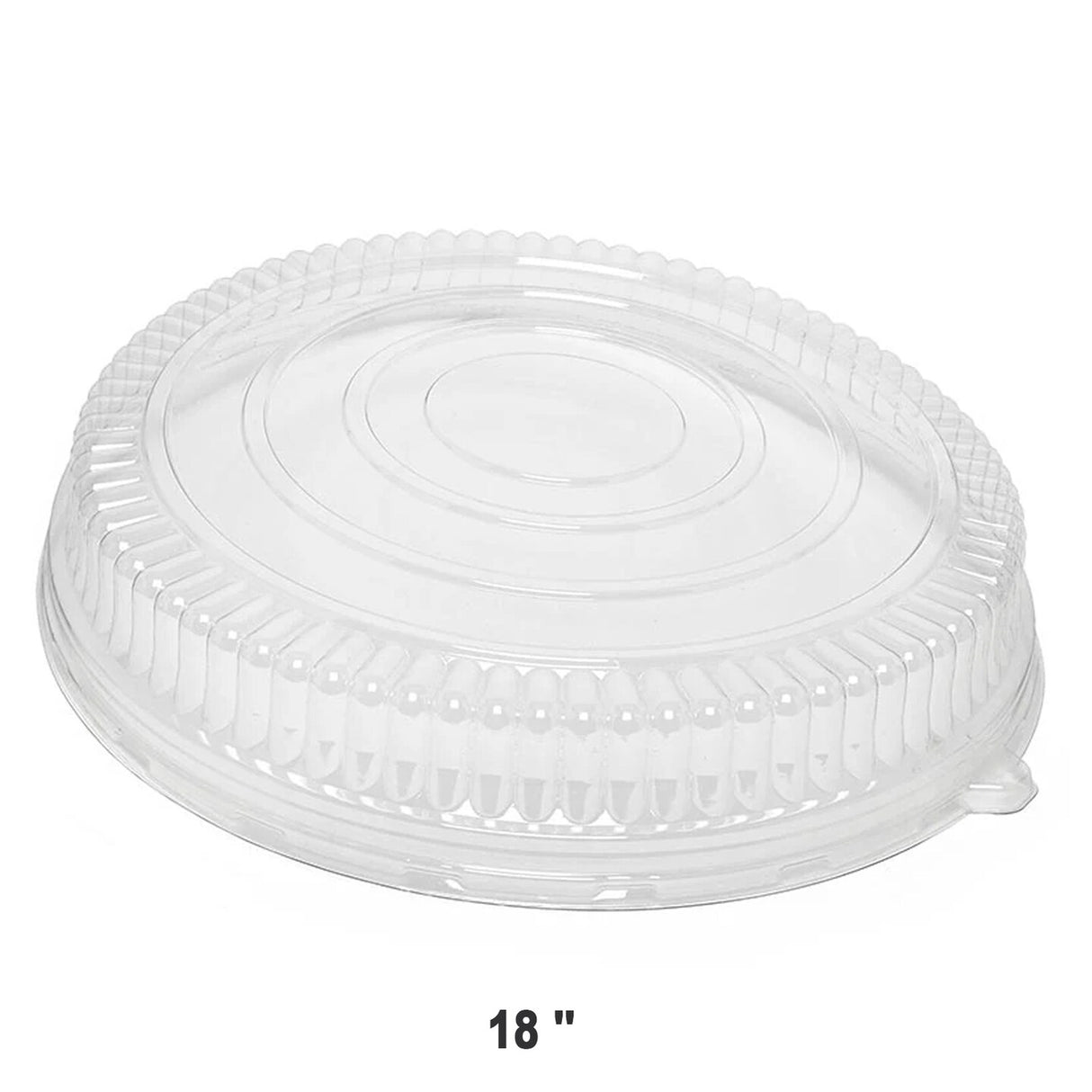 25 Pieces Round Pet Dome Lids Compatible with 18" Platters