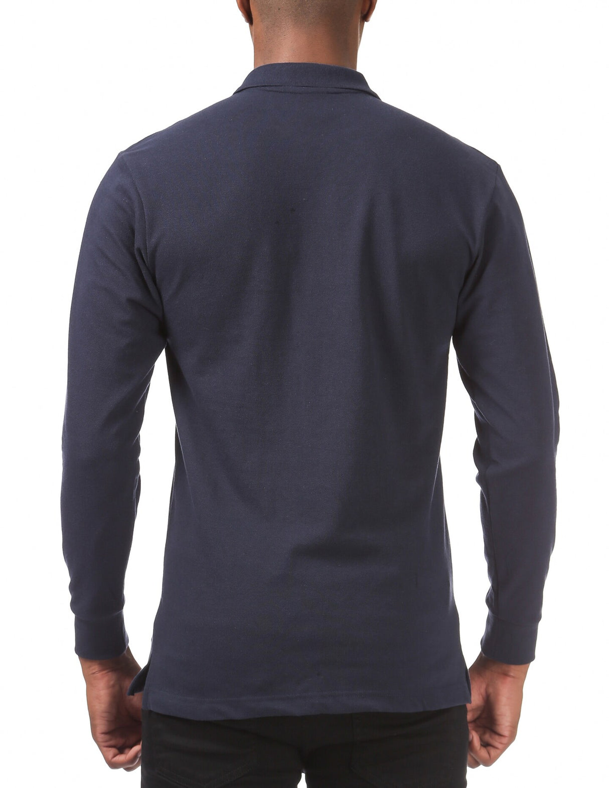 Long Sleeve Pique Polo Shirt
