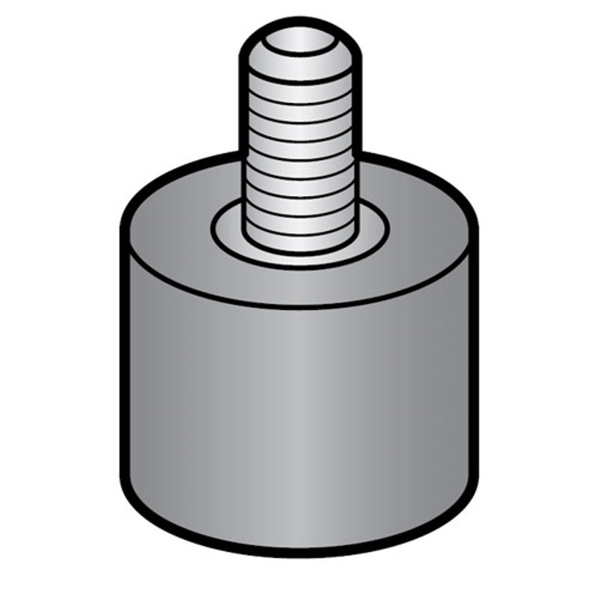 Rubber Support Foot With Threaded Stud For Hobart Slicers OEM # B-18682-1