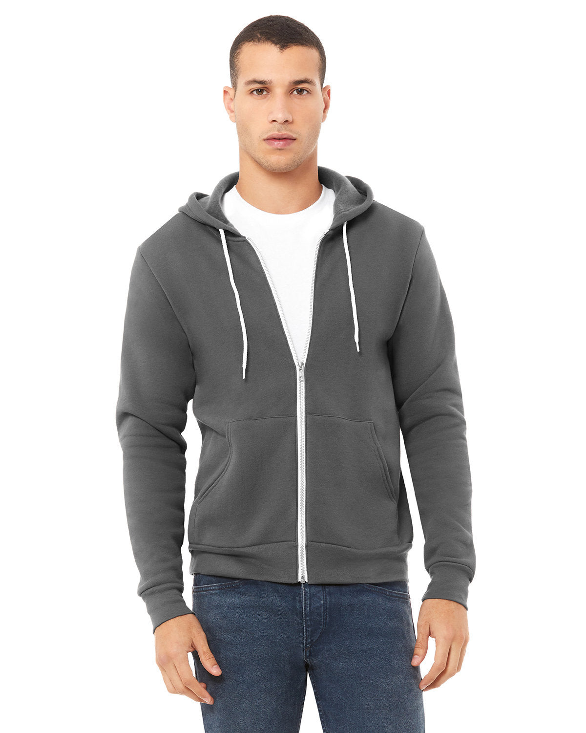 Bella + Canvas® Sponge Fleece Full-Zip Hoodie Sweatshirt