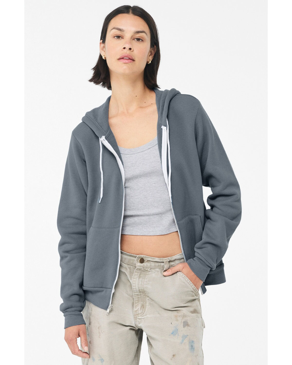 Bella + Canvas® Sponge Fleece Full-Zip Hoodie Sweatshirt