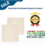 1 Yard Octave Wide Fire Resistant Polyester for Drapery