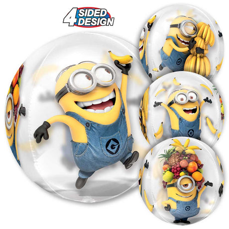 Foil Balloon Despicable Me Minions Orbz 16 Inch