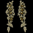 Beaded Corded Floral 3D Lace Applique