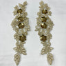 Beaded Floral Lace Applique