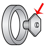 Knife Screw and Plug Assembly for Hobart Slicers OEM # 73356