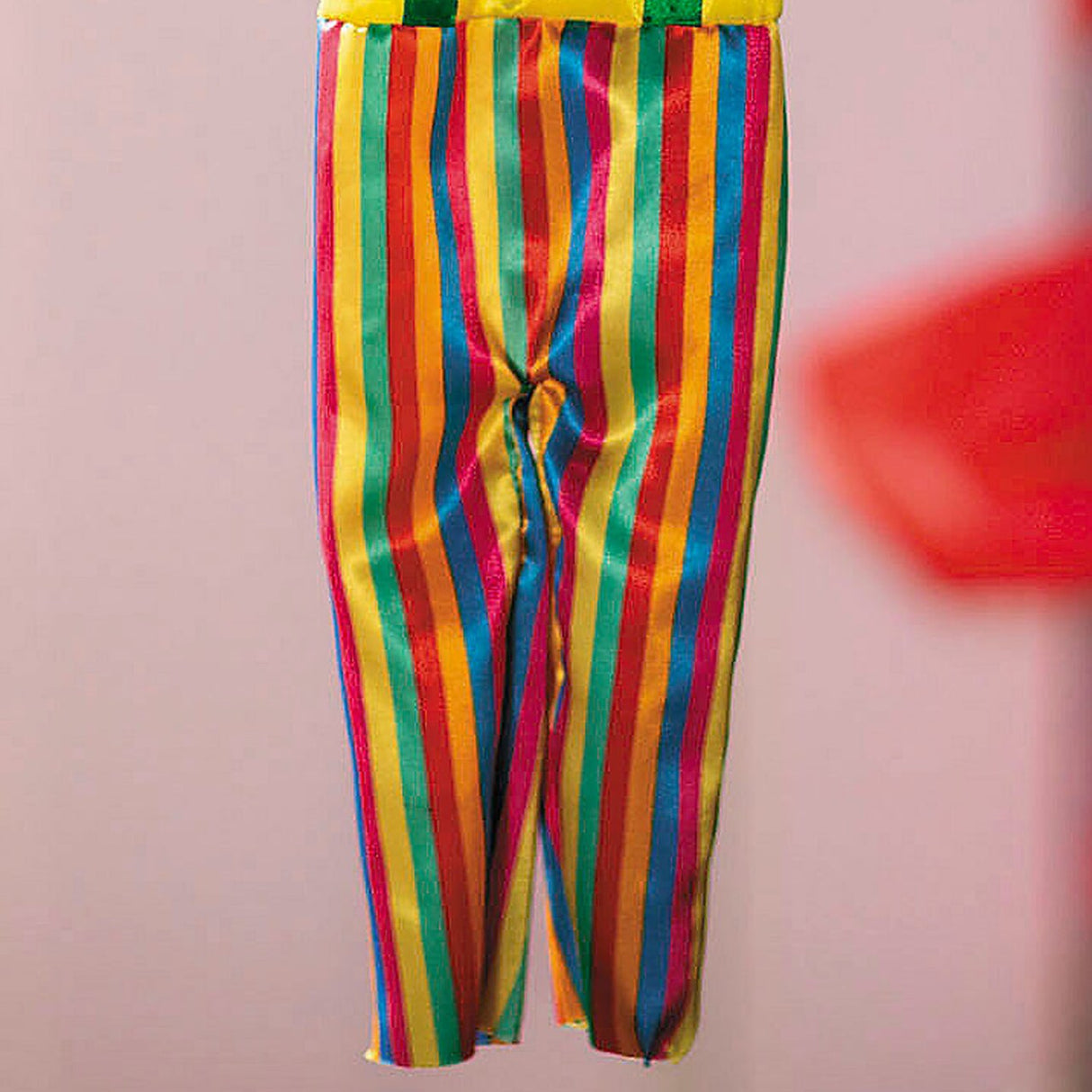 19 3/4" Hanging Bright Colors Clown with Green Hair Halloween Decoration