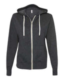 Independent Trading Co. Unisex Heathered French Terry Full-Zip Hooded Sweatshirt