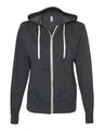 Independent Trading Co. Unisex Heathered French Terry Full-Zip Hooded Sweatshirt