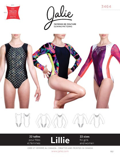 Sewing Pattern Lillie Gym Leotards by Jalie