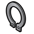 Center Plate Snap Ring For Berkel Slicers OEM # 2275-00064