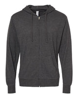 Lightweight Jersey Full-Zip Hooded T-Shirt