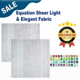 1 Yard Equation Sheer Light & Elegant Fabric