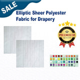 1 Yard Elliptic Sheer Polyester Fabric for Drapery