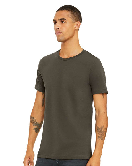 Image 1: Bella Canvas Men's Premium Jersey Crewneck TeeImage 2: Soft premium jersey men's t-shirtImage 3: Classic crewneck shirt by Bella CanvasImage 4: Blank men's tee for custom printingImage 5: Lightweight casual cotton apparelImage 6: Comfortable everyday men's shirt