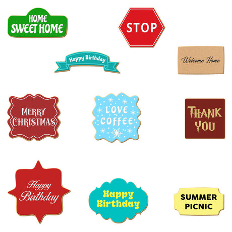 Frames & Plaques Cookie Cutter 10 Pc Set HS0533