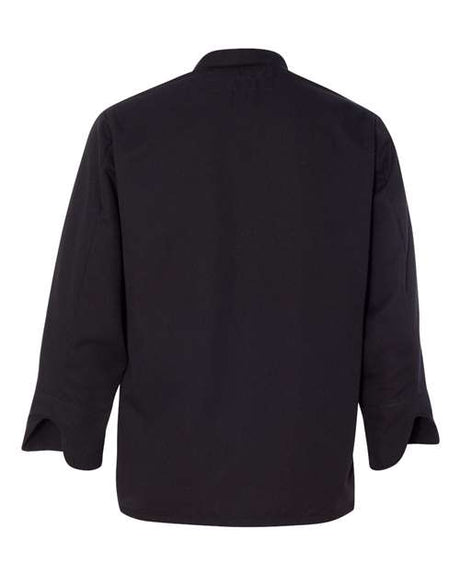 Black Knot Button Chef Coat