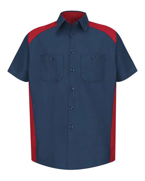 Red Kap Men's Short Sleeve Motorsports Shirt