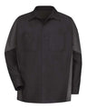 Red Kap Men's Long Sleeve Automotive Crew Shirt