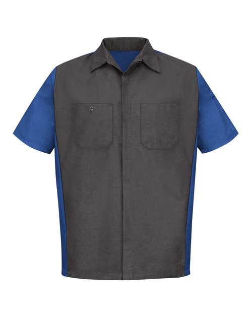 Red Kap Men's Short Sleeve Automotive Crew Shirt