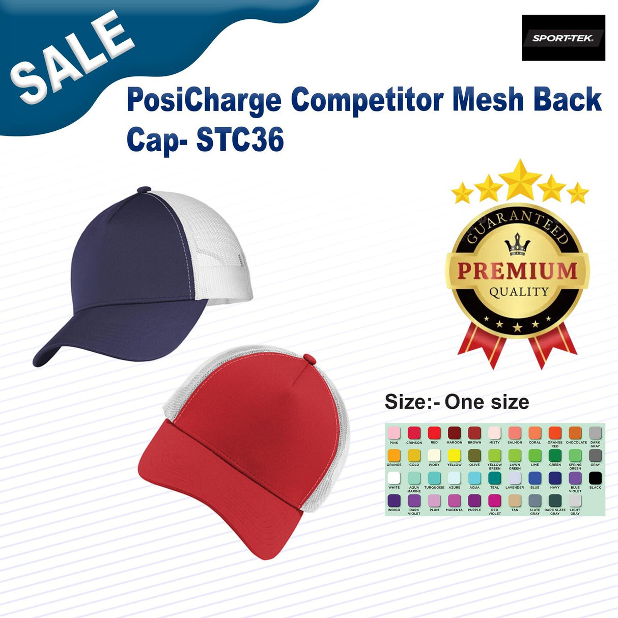 Sport-Tek ® PosiCharge Competitor Mesh Back Cap