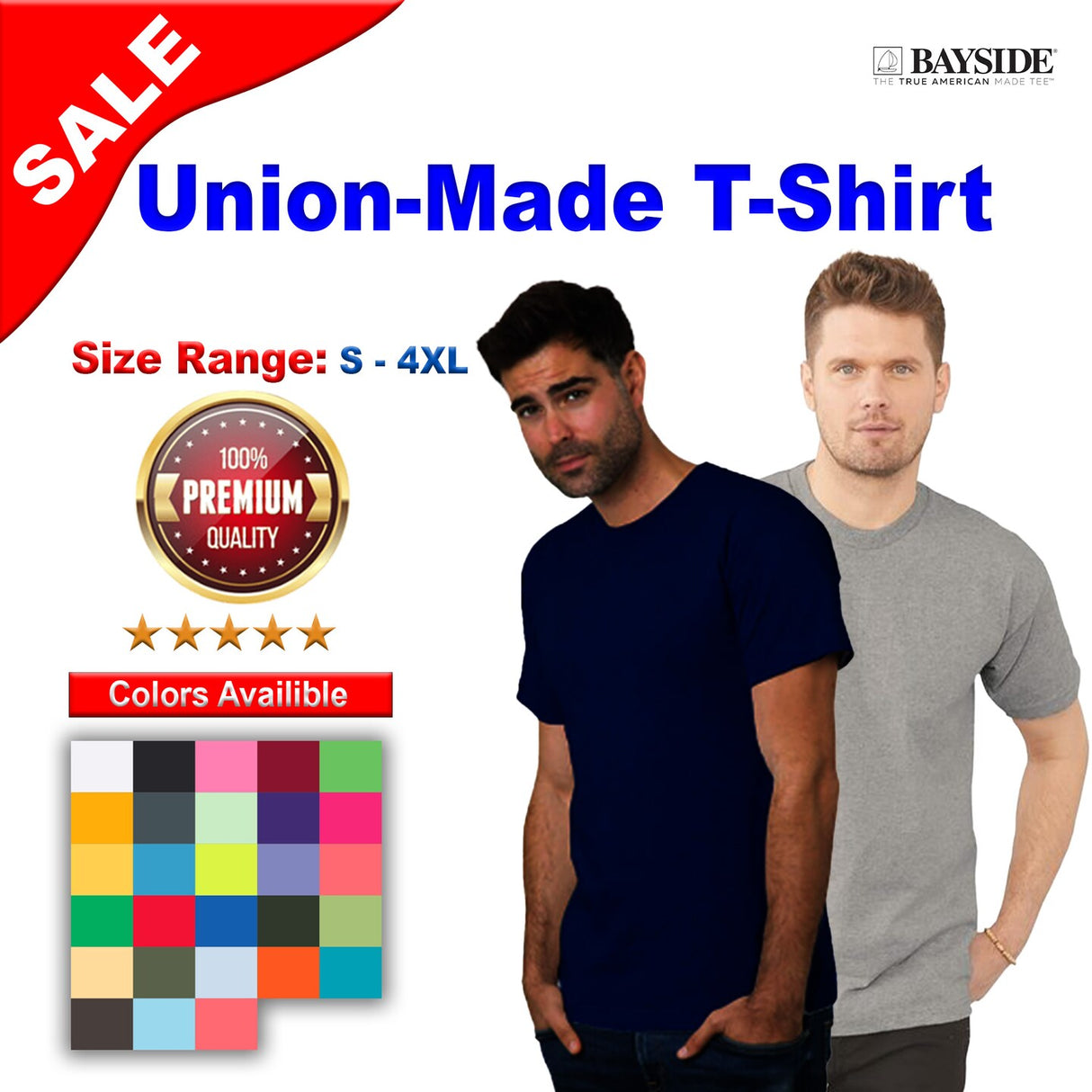 Bayside® Union-Made T-Shirt