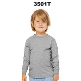 BELLA + CANVAS® Toddler Jersey Crewneck Long Sleeve T-Shirt