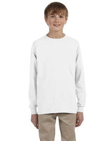 JERZEES® Dri-Power Youth Poly Cotton Long Sleeve Crewneck T-Shirt