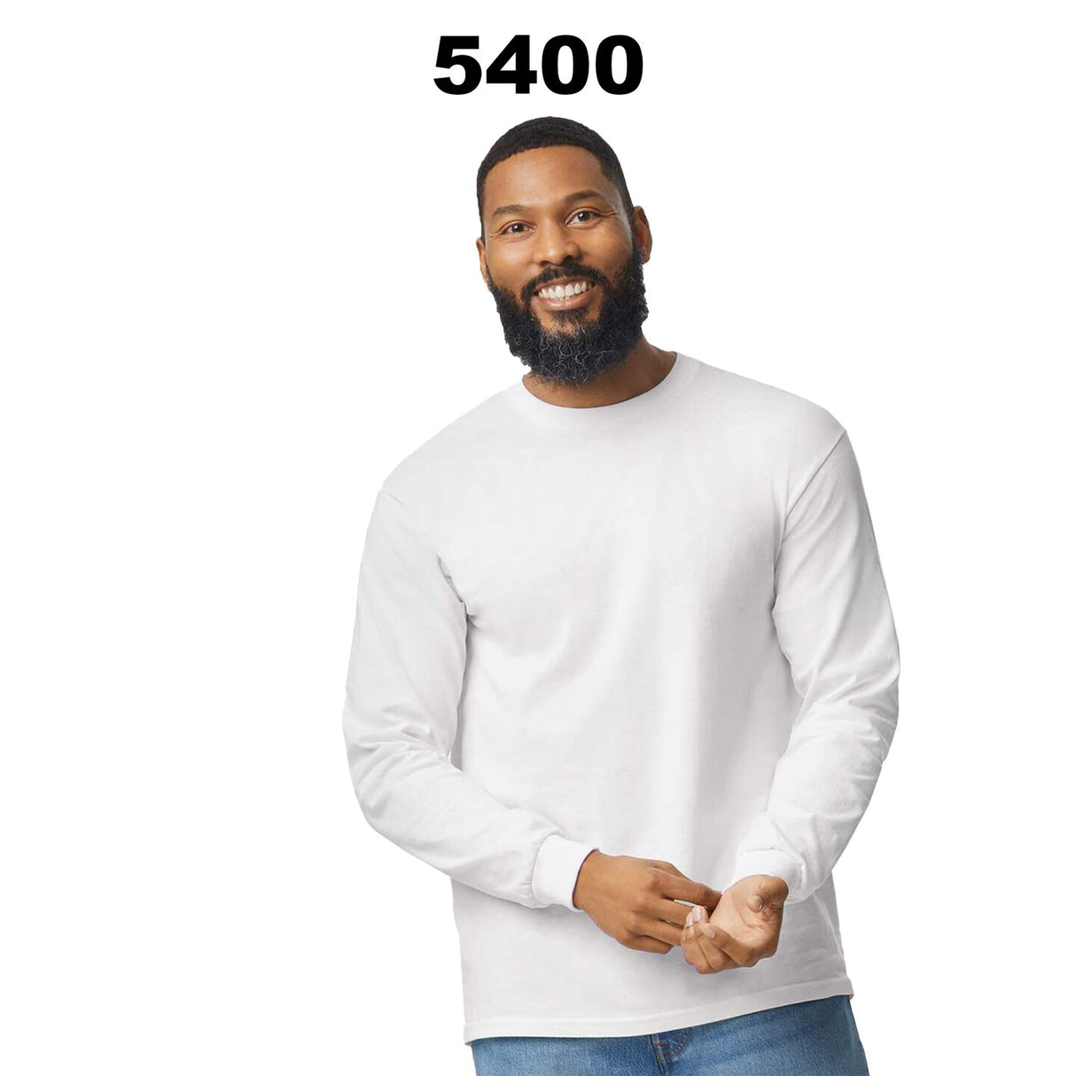 Gildan® Heavy Cotton Crewneck Long Sleeve T-Shirt