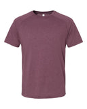 BELLA + CANVAS® Heather CVC Raglan Crewneck Short Sleeve Tee