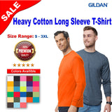 Gildan® Heavy Cotton Crewneck Long Sleeve T-Shirt