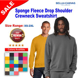 BELLA + CANVAS® Sponge Fleece Drop Shoulder Crewneck Long Sleeve Sweatshirt