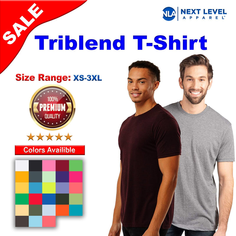 Next Level® Triblend Classic Fit Crewneck Short Sleeve T-Shirt