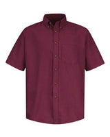 Red Kap Men's Poplin Short Sleeve Dress Shirt