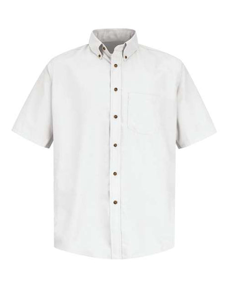 Red Kap Men's Poplin Short Sleeve Dress Shirt