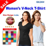 Gildan® Softstyle Ladies Fit V-Neck Short Sleeve T-Shirt