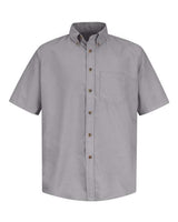 Red Kap Men's Poplin Short Sleeve Dress Shirt